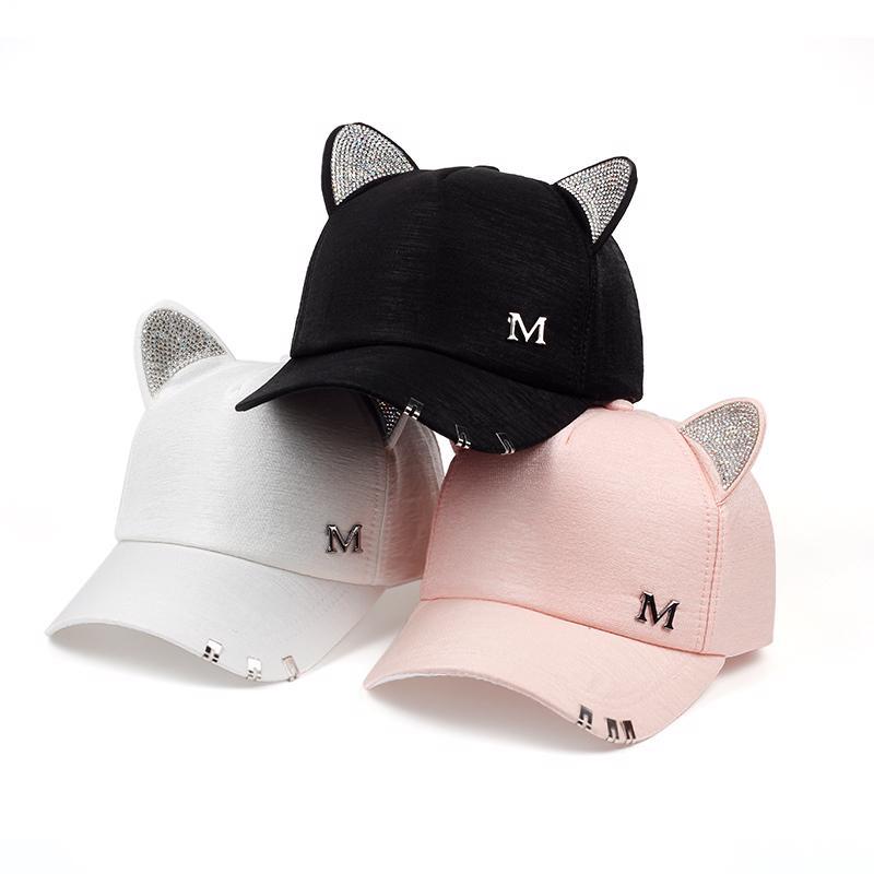 baseball cap with cat ears